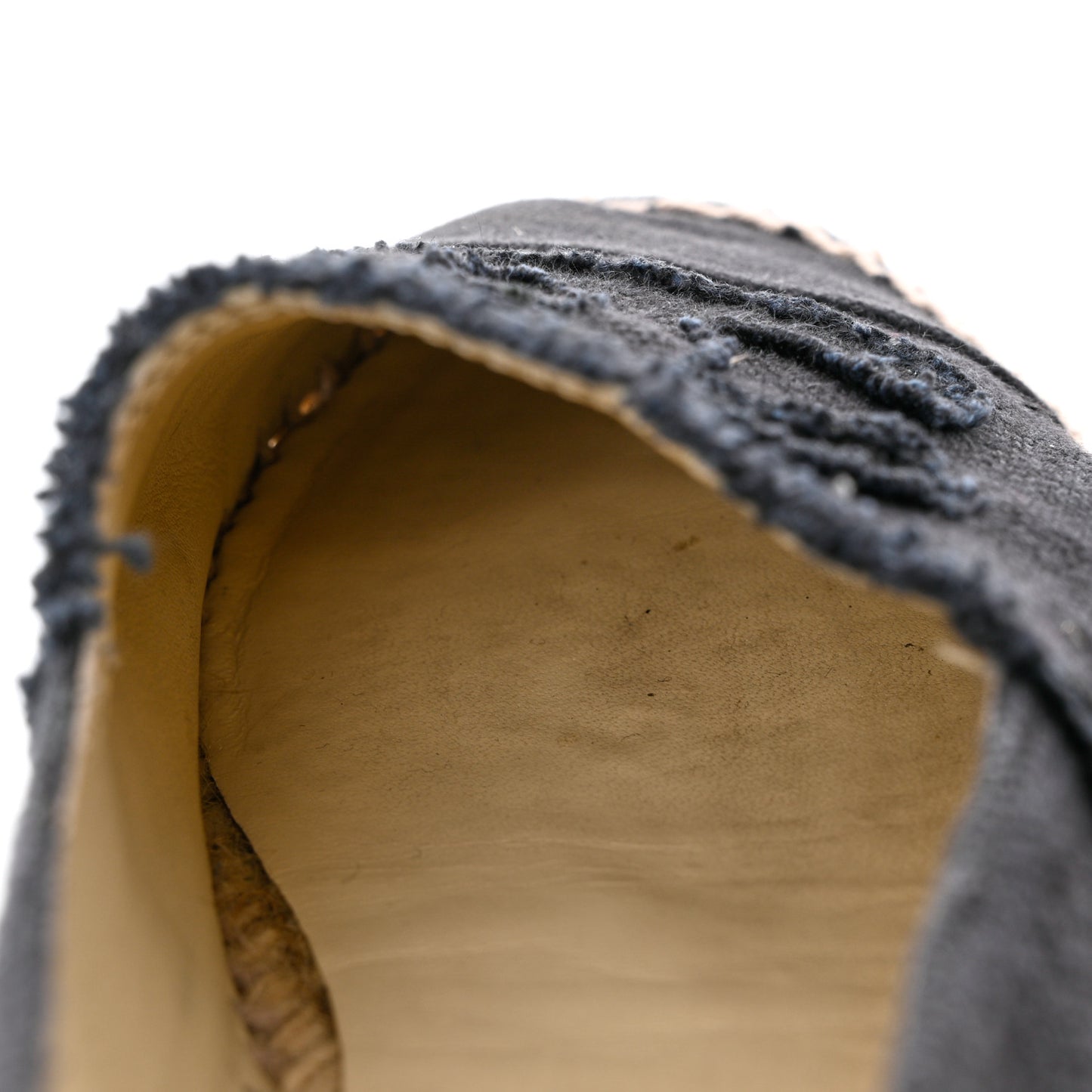 Linen CC Espadrilles 40 Black Blue