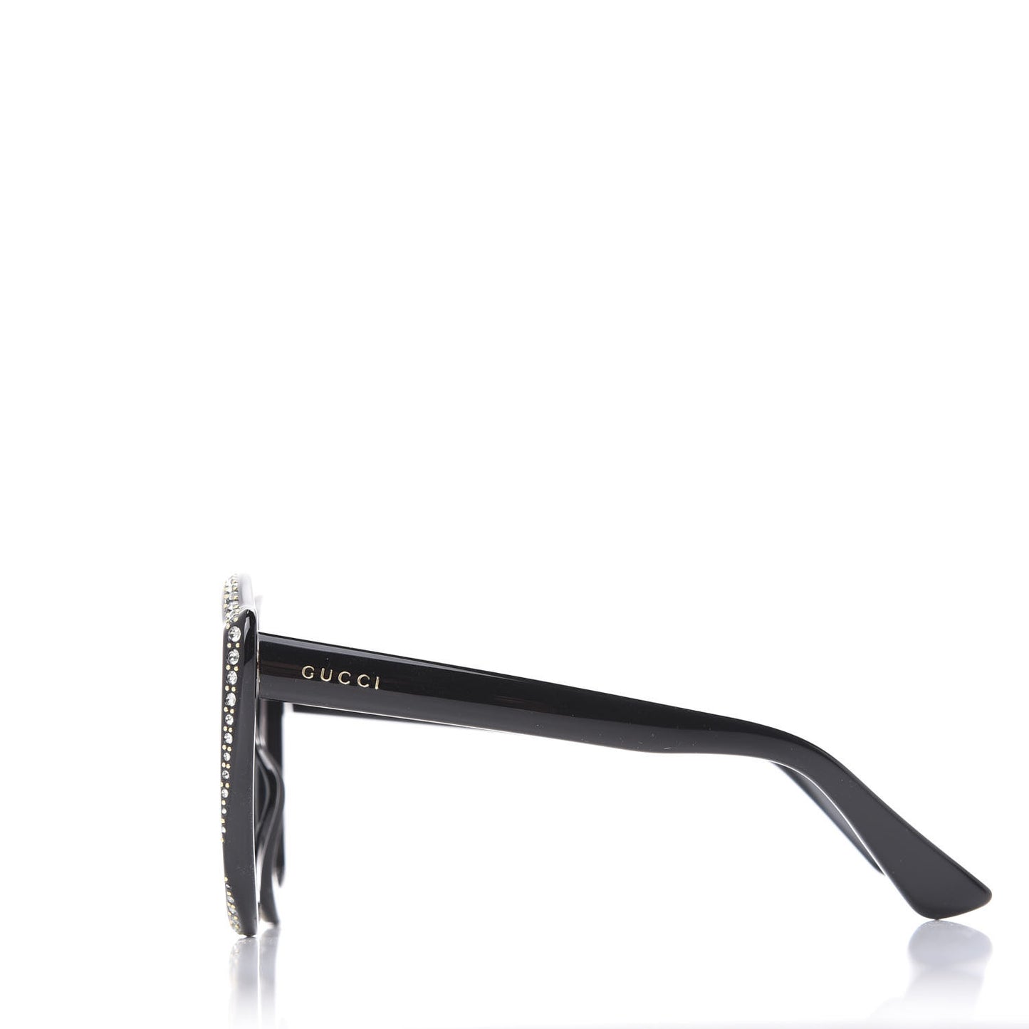 Crystal Cat Eye GG0118S Sunglasses Black