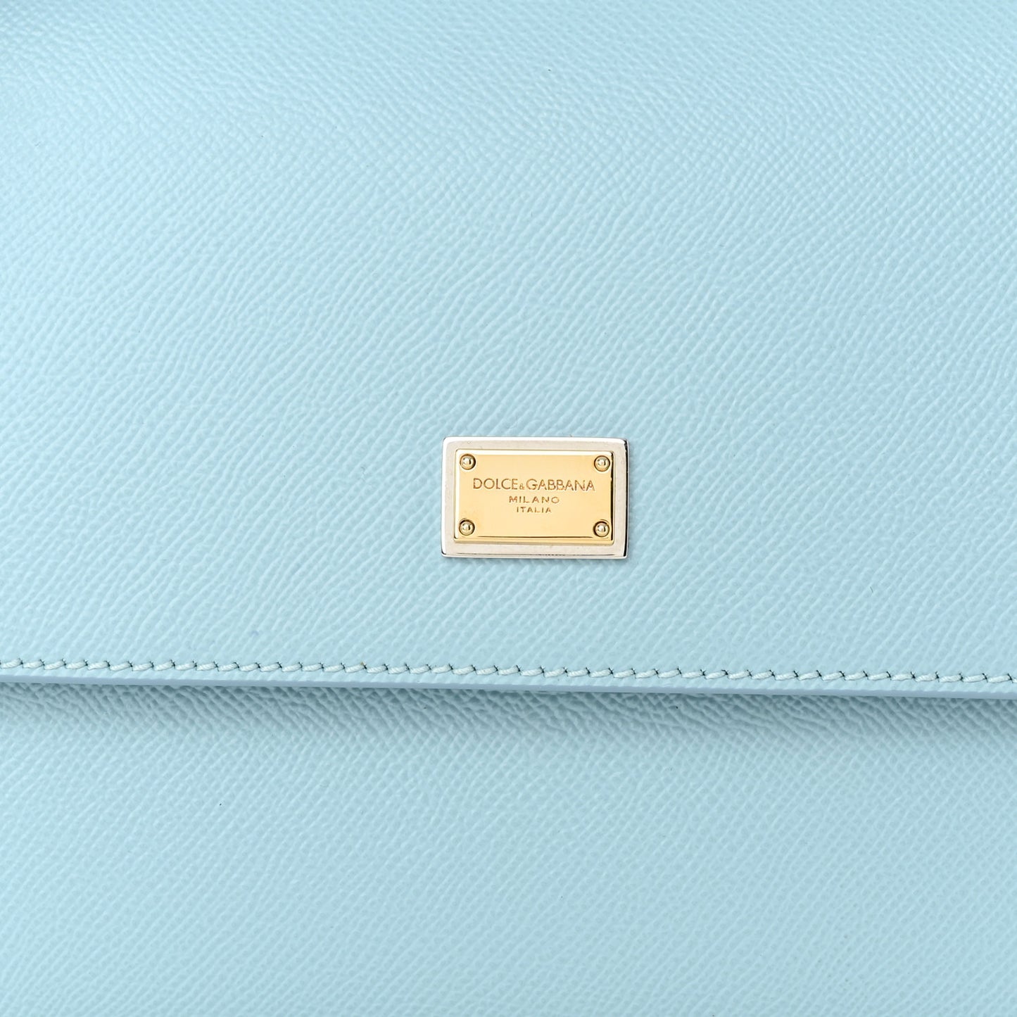 Dauphine Calfskin Miss Sicily Satchel Light Blue