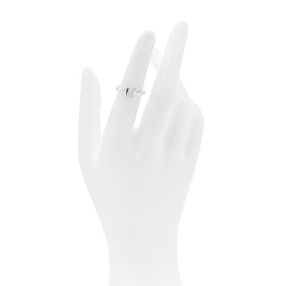 Tiffany 18K White Gold T Wire Ring 49 4.75 2 of 5