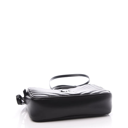 Saint Laurent Calfskin Matelasse Monogram Lou Camera Bag Black 3 of 13