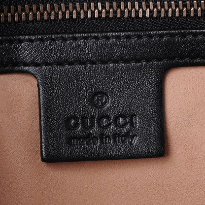 Gucci Calfskin Matelasse Small GG Marmont Shoulder Bag Black 7 of 8