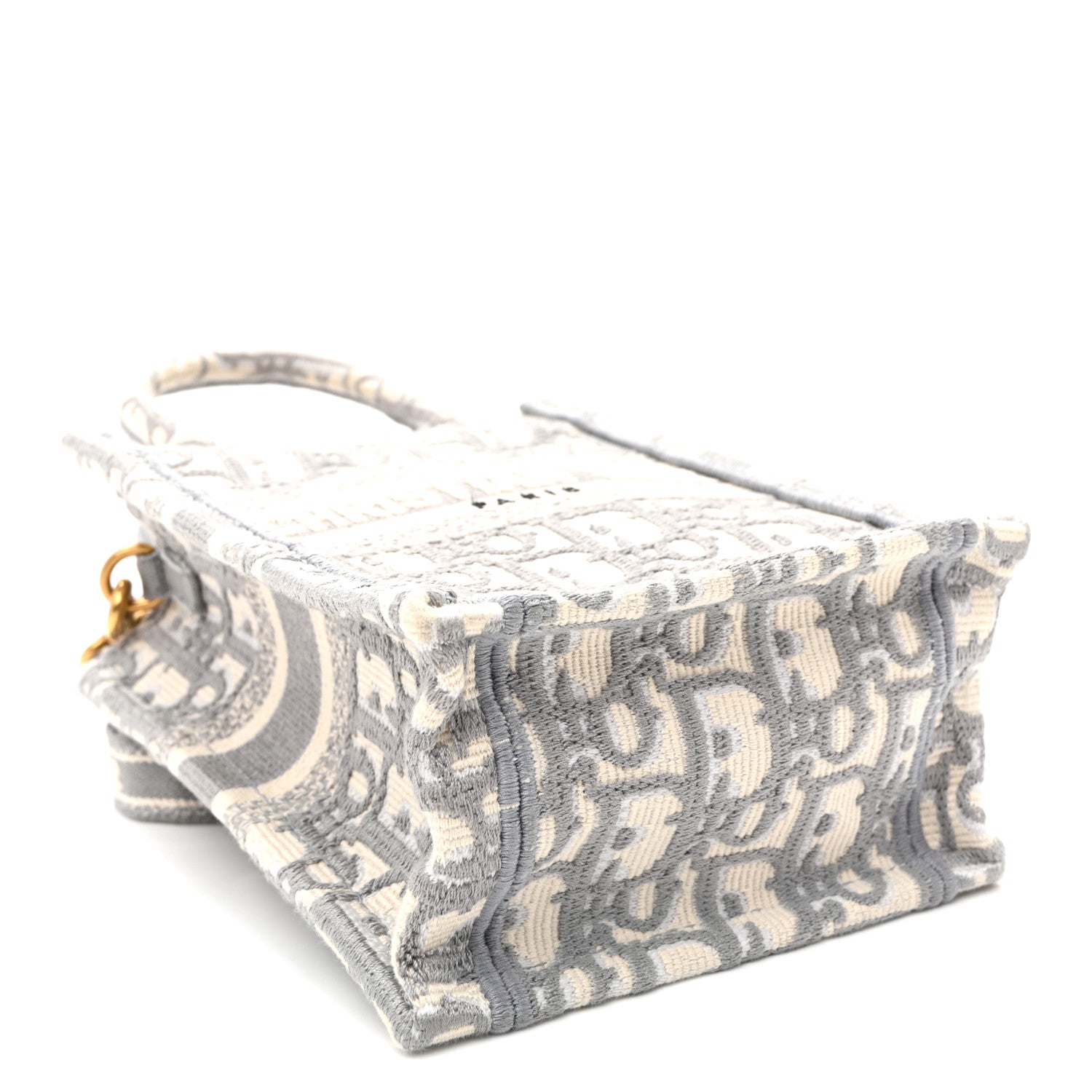 Christian Dior Oblique Mini Book Tote Phone Bag Grey 4 of 10