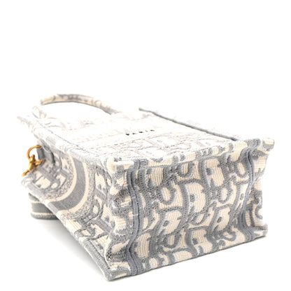 Christian Dior Oblique Mini Book Tote Phone Bag Grey 4 of 10