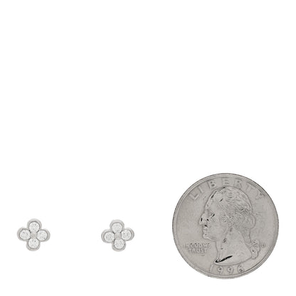 Tiffany Platinum Diamond Lace Stud Earrings 2 of 4