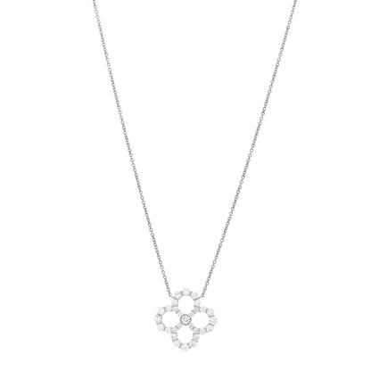 Harry Winston Platinum Diamond Loop Open Motif Pendant Necklace 1 of 6