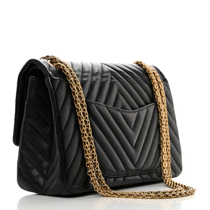 Chanel Sheepskin Chevron Quilted 2.55 Reissue 226 Flap Black 2 of 10
