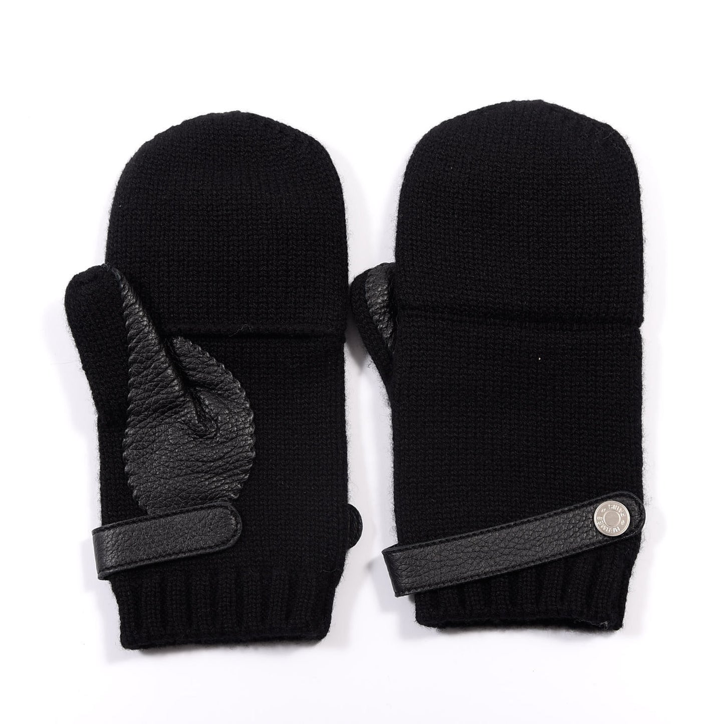 Cashmere Deerskin Baltimore Gloves M Black