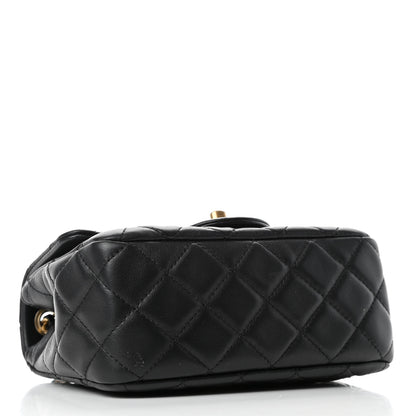 Chanel Lambskin Quilted Mini Pearl Crush Flap Black 3 of 4
