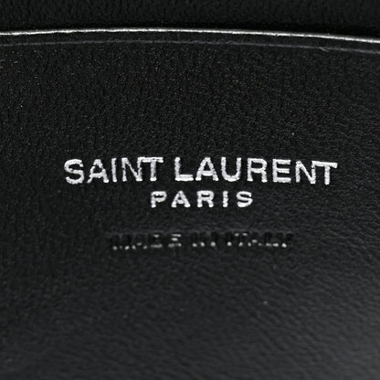 Saint Laurent Grain De Poudre Matelasse Monogram Mini Lou Camera Bag Black 6 of 10