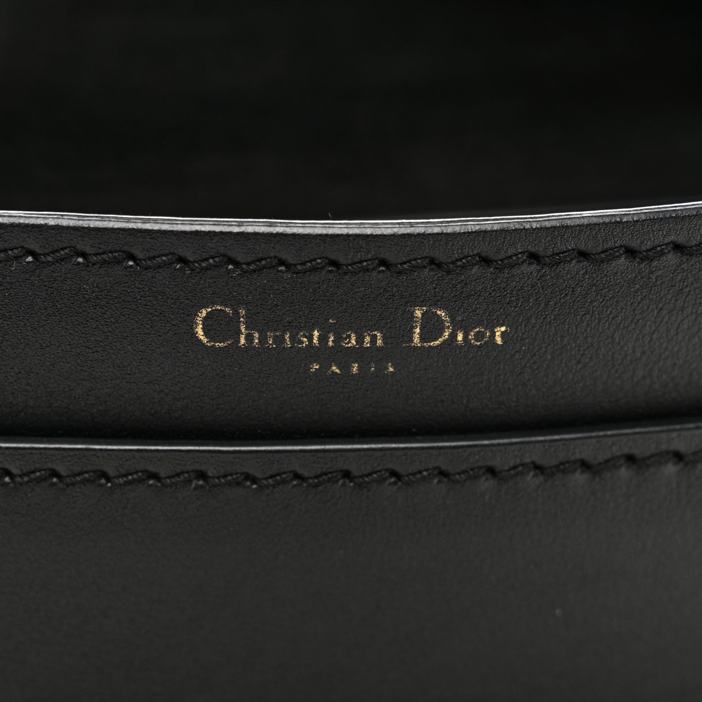 Calfskin J'Adior Chain Flap Bag Black