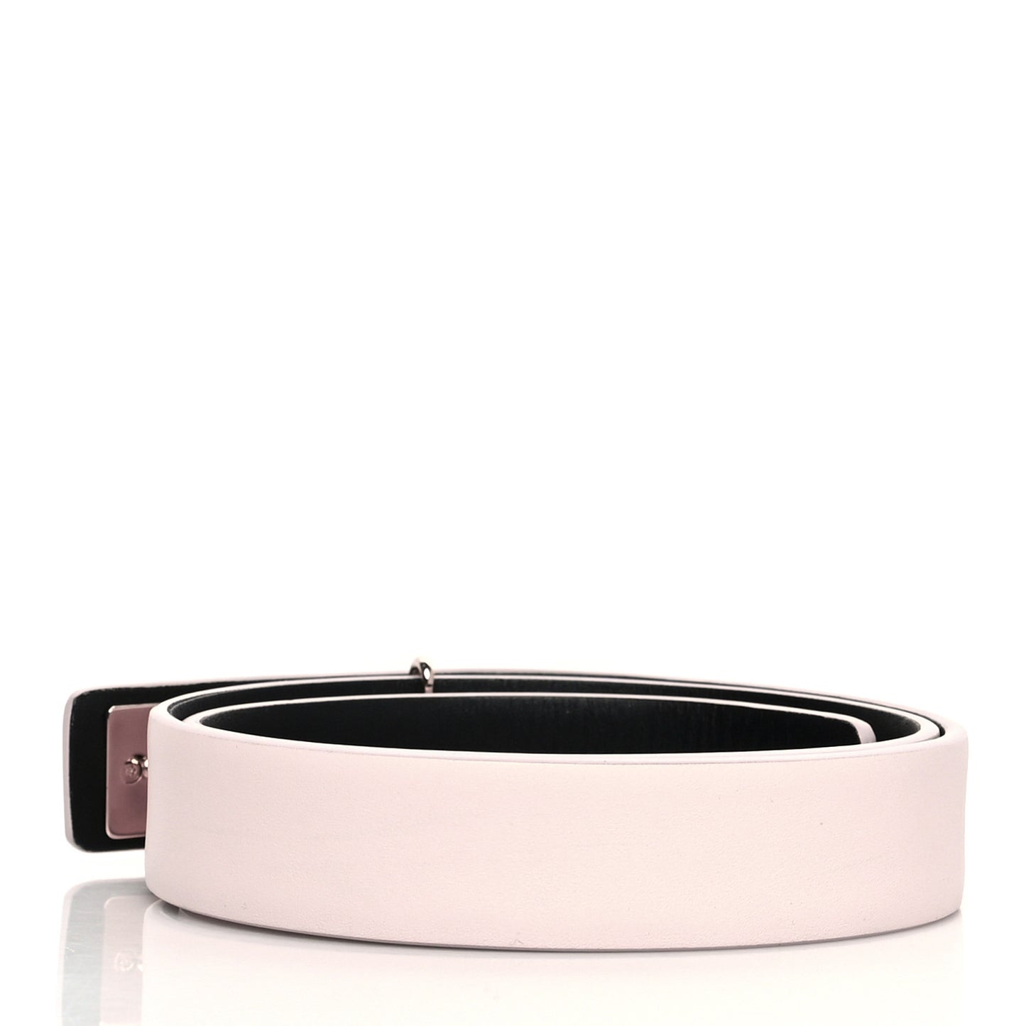 Calfskin Crystal Logo Belt 70 28 Light Pink