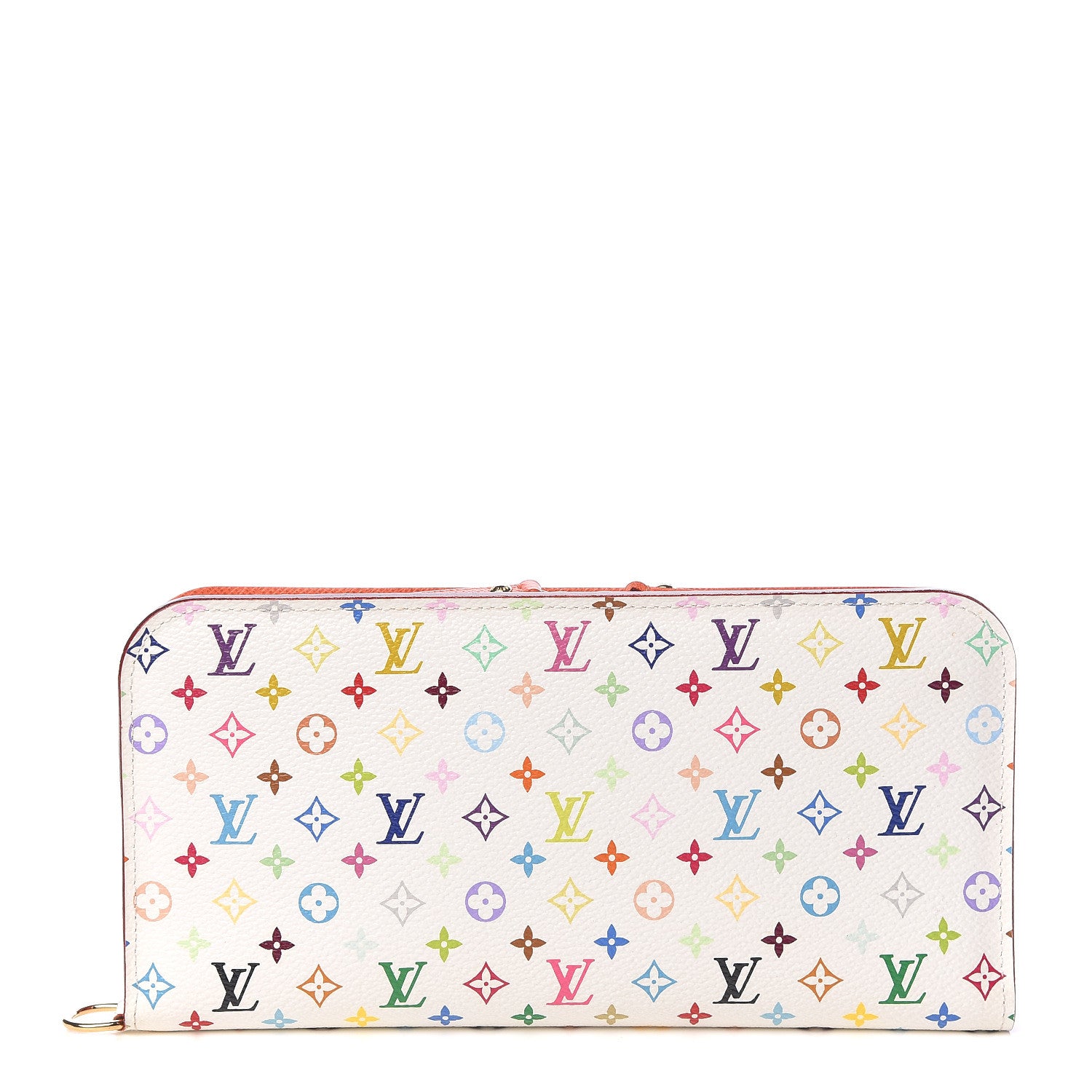 Louis Vuitton Monogram Multicolor Insolite Wallet White Orange 1 of 6