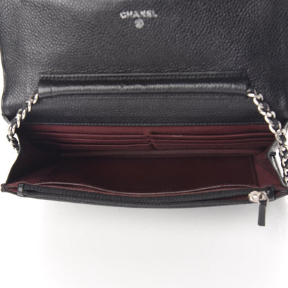 Chanel Caviar Quilted Wallet On Chain WOC Black 7 of 11