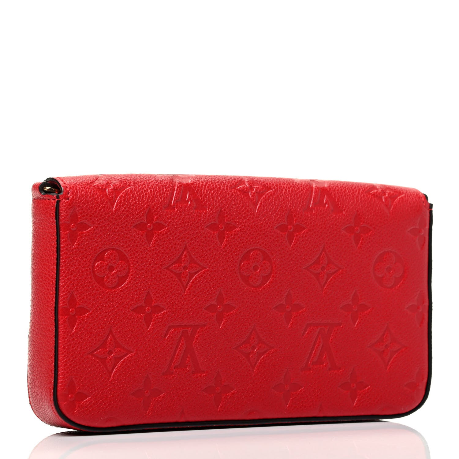 Louis Vuitton Empreinte Pochette Felicie Chain Wallet Scarlet 3 of 5