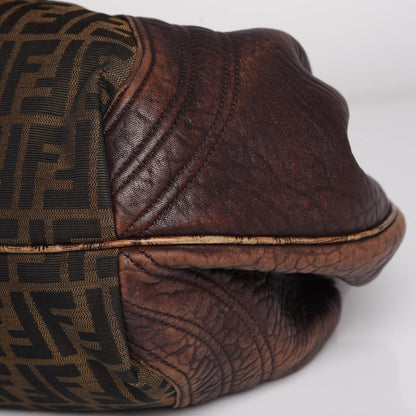 Fendi Zucca Nappa Nuvolata Vitello Tortuga Spy Tobacco Moro 17 of 24