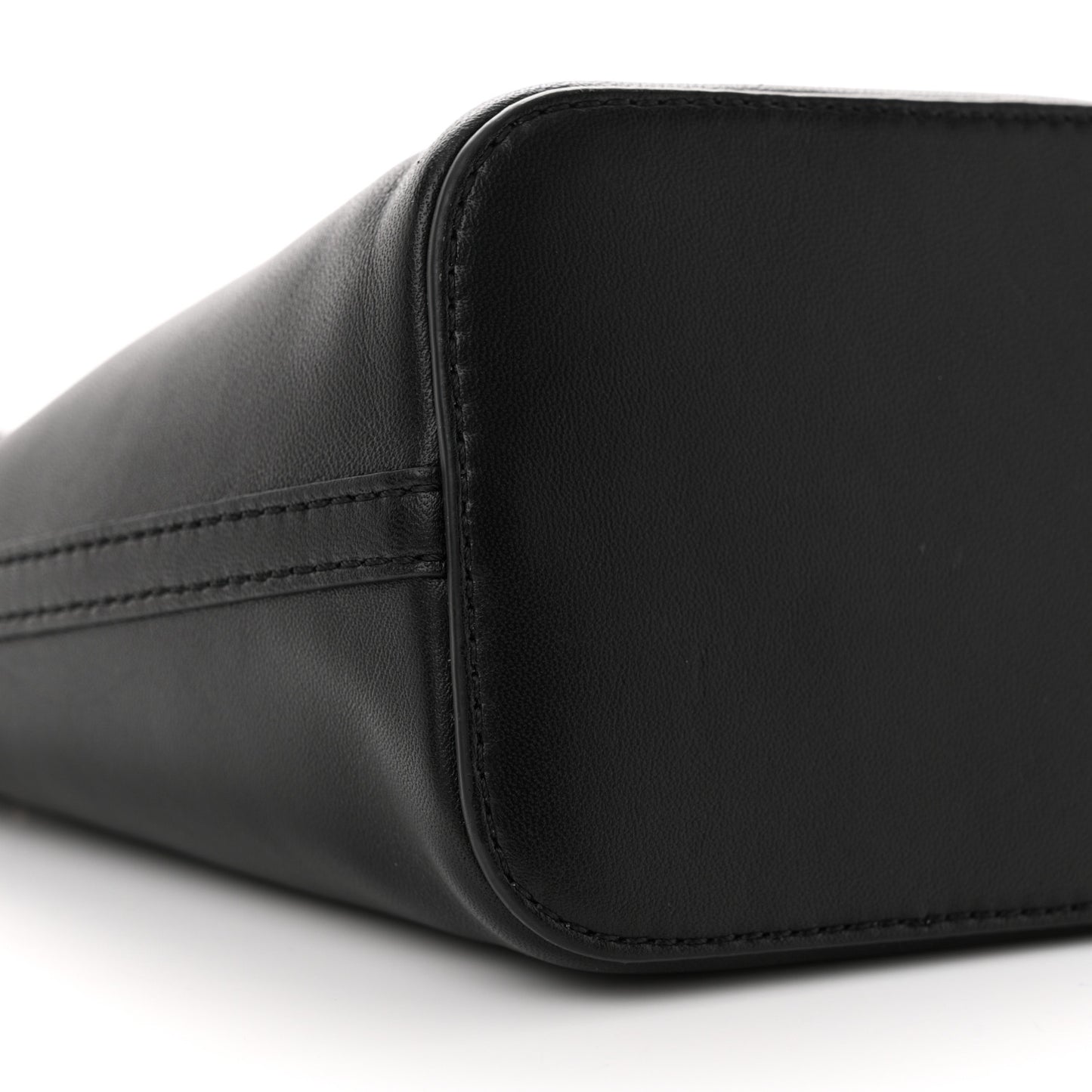 Nappa Mini VLogo Signature Bucket Bag Black