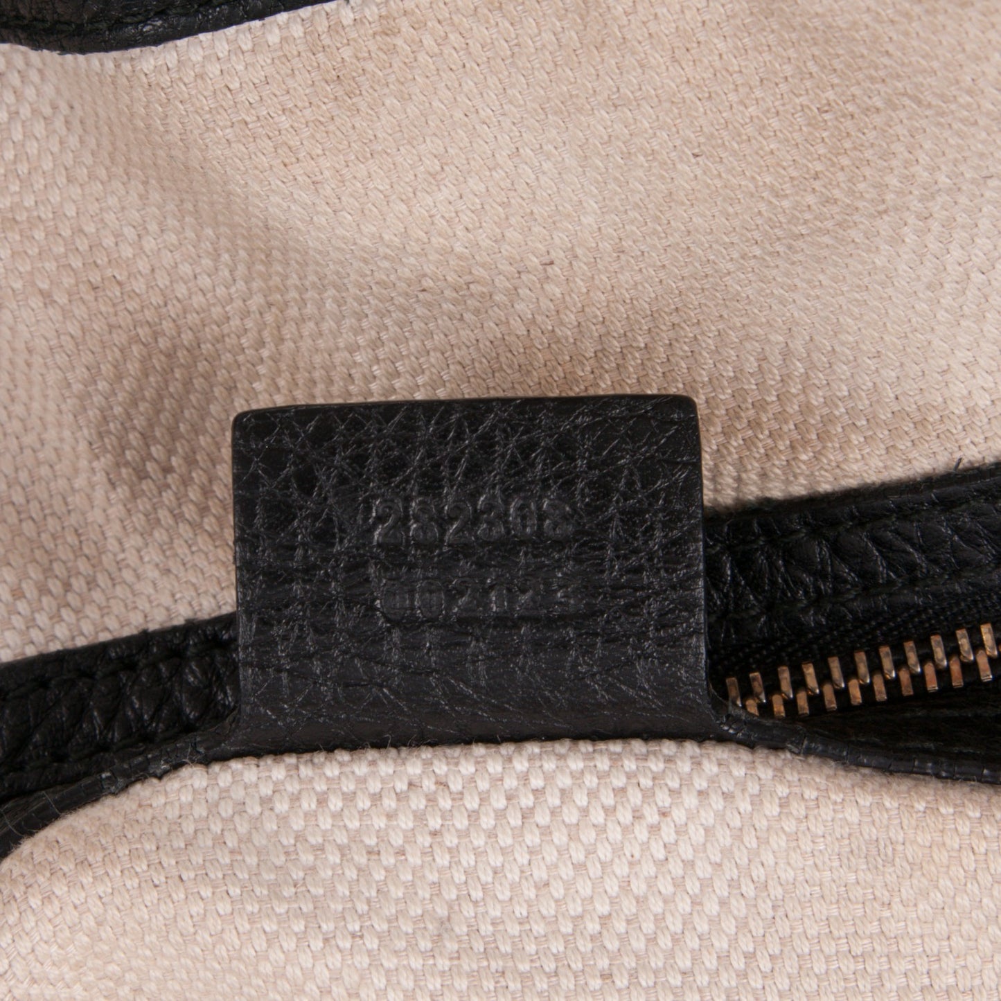 Pebbled Calfskin Large Soho Shoulder Bag Black