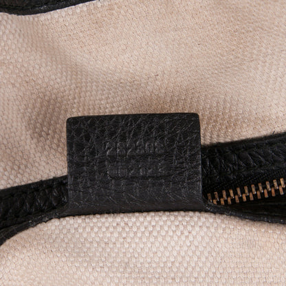 Gucci Pebbled Calfskin Large Soho Shoulder Bag Black 10 of 10