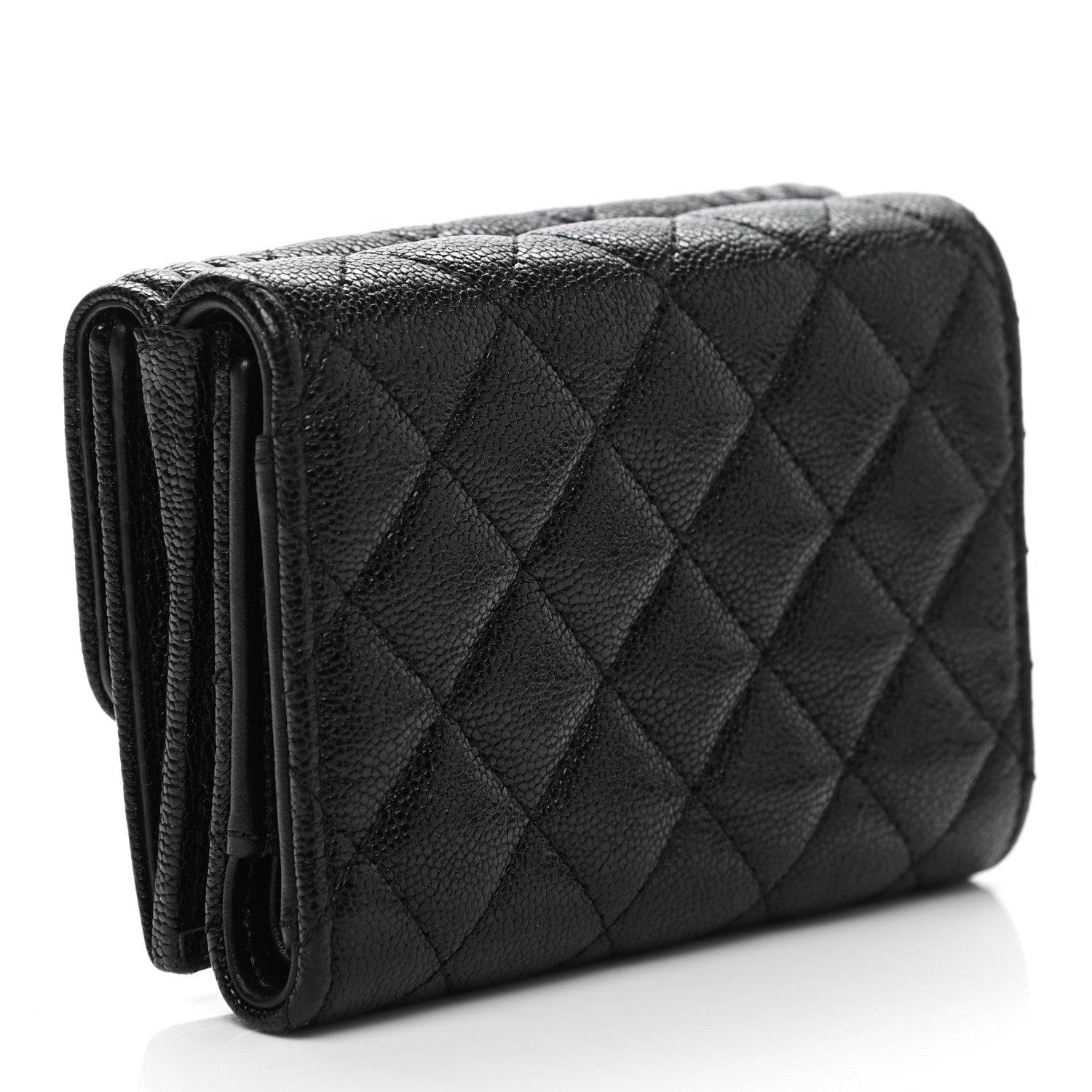 Chanel Caviar Quilted Small Boy Flap Wallet Black 3 of 9