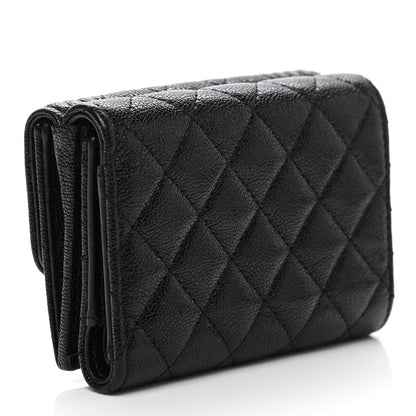 Chanel Caviar Quilted Small Boy Flap Wallet Black 3 of 9
