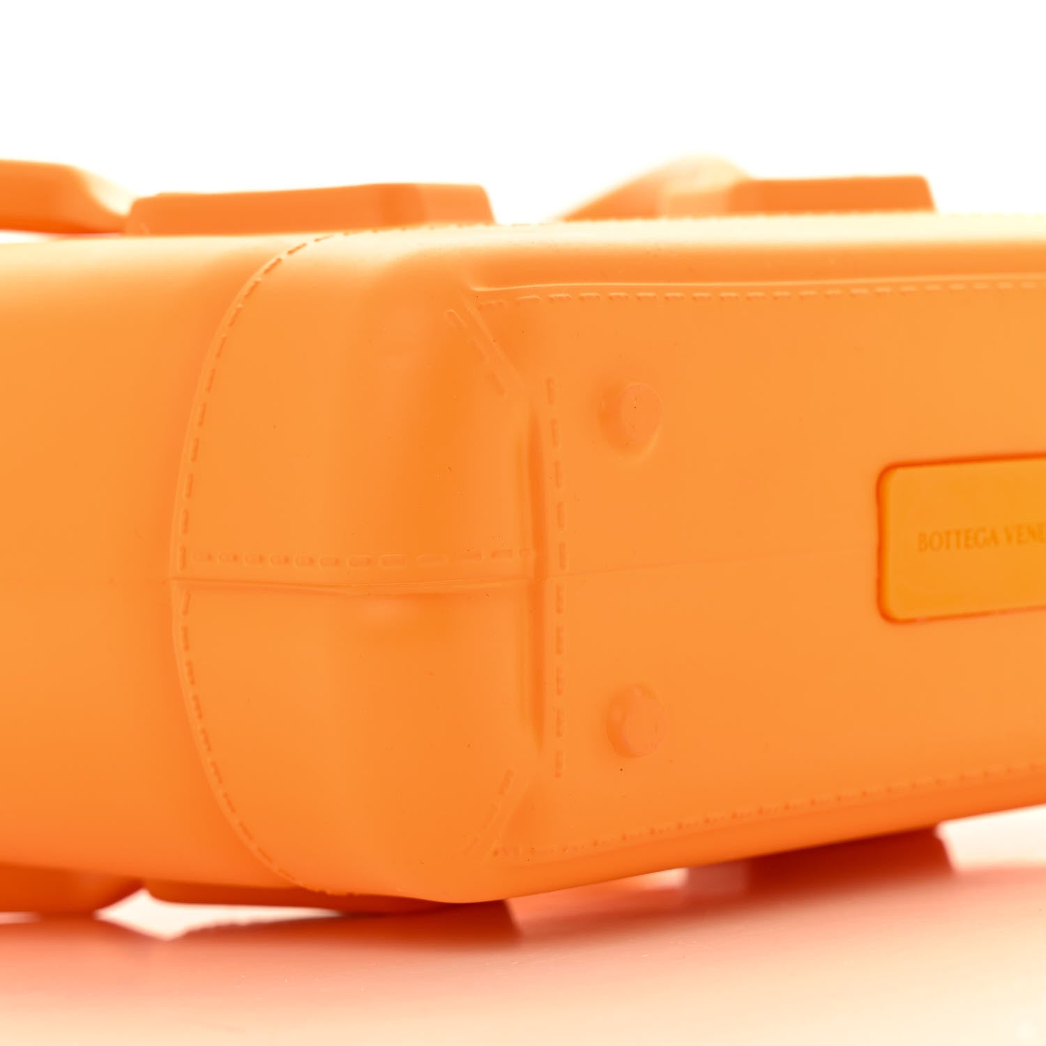 Bottega Veneta Rubber Maxi Intrecciato Mini Arco Tangerine 8 of 11