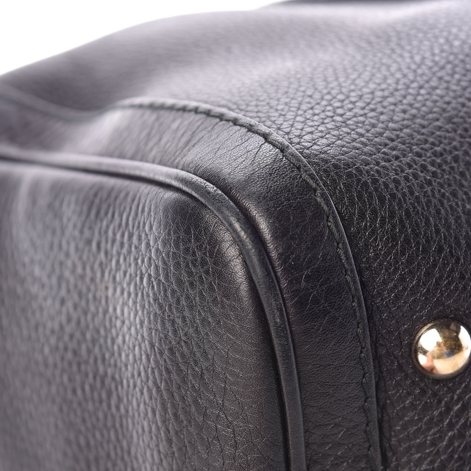 Gucci Calfskin Vintage Web Medium Boston Black 9 of 19