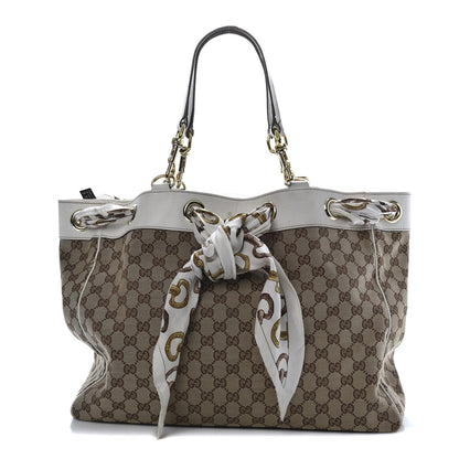 Gucci Monogram Large Positano Tote Off White 1 of 9