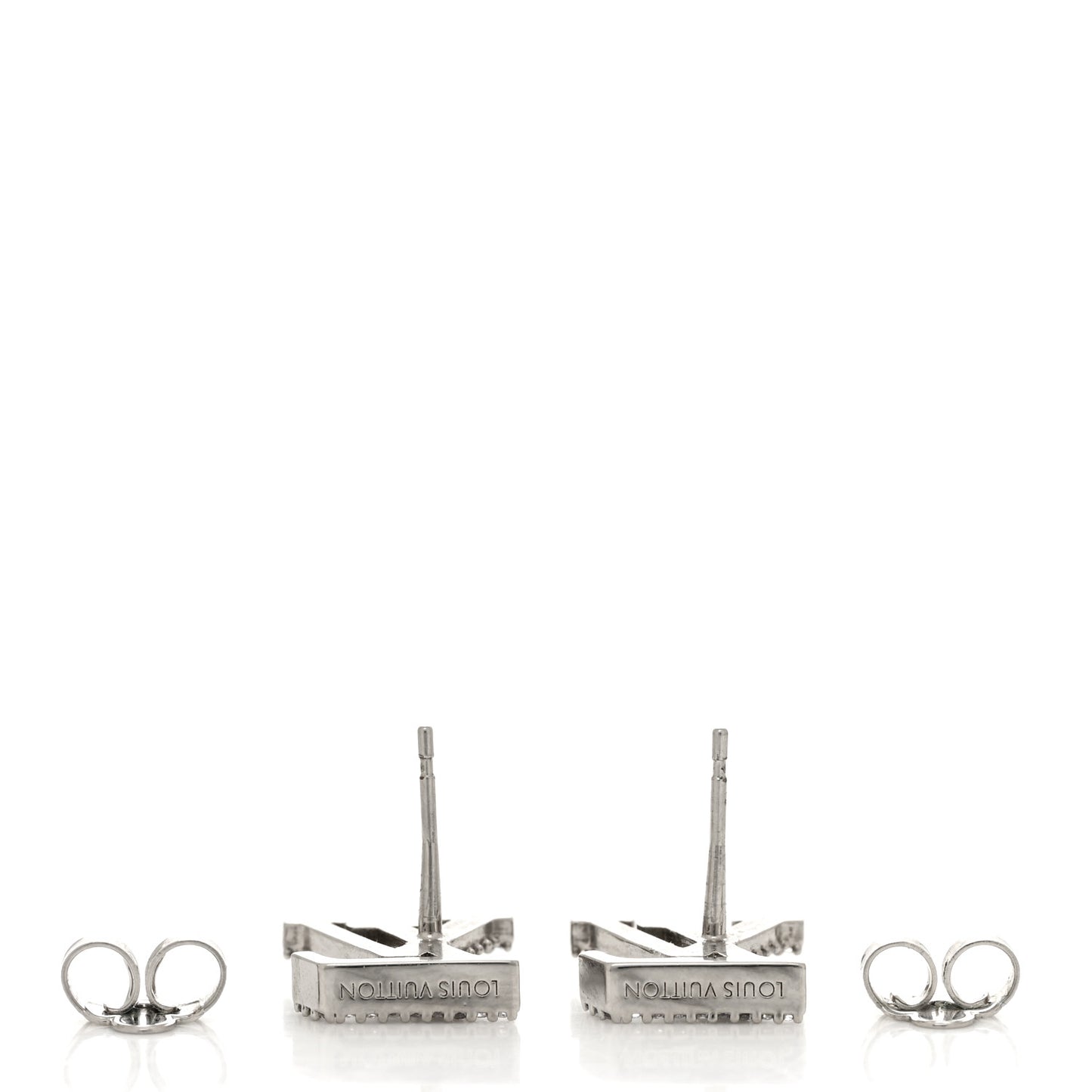 Crystal LV Iconic Earrings Silver