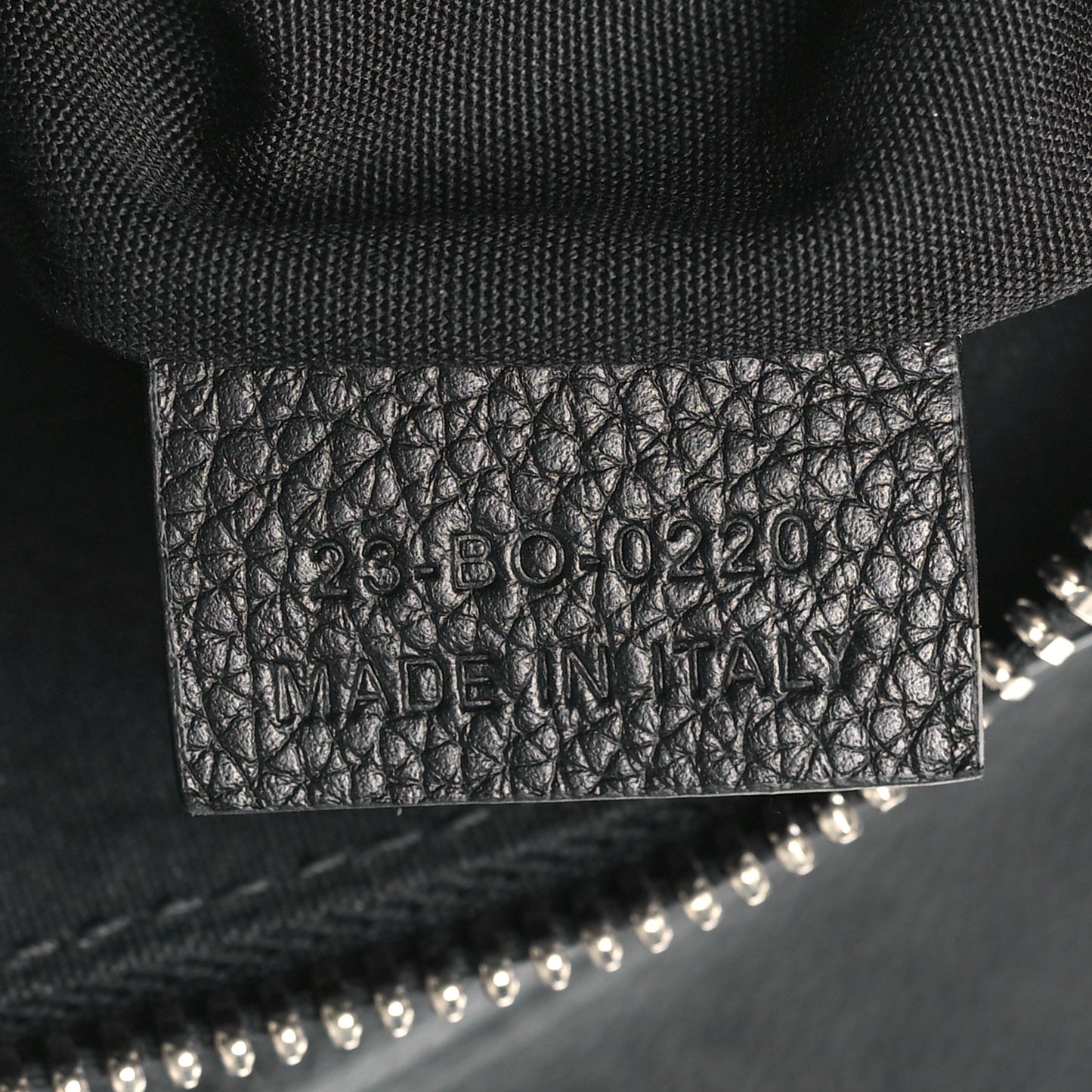 X SHAWN STUSSY Grained Calfskin Bee Saddle Bag Black