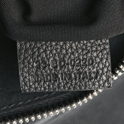 Christian Dior X SHAWN STUSSY Grained Calfskin Bee Saddle Bag Black 7 of 10
