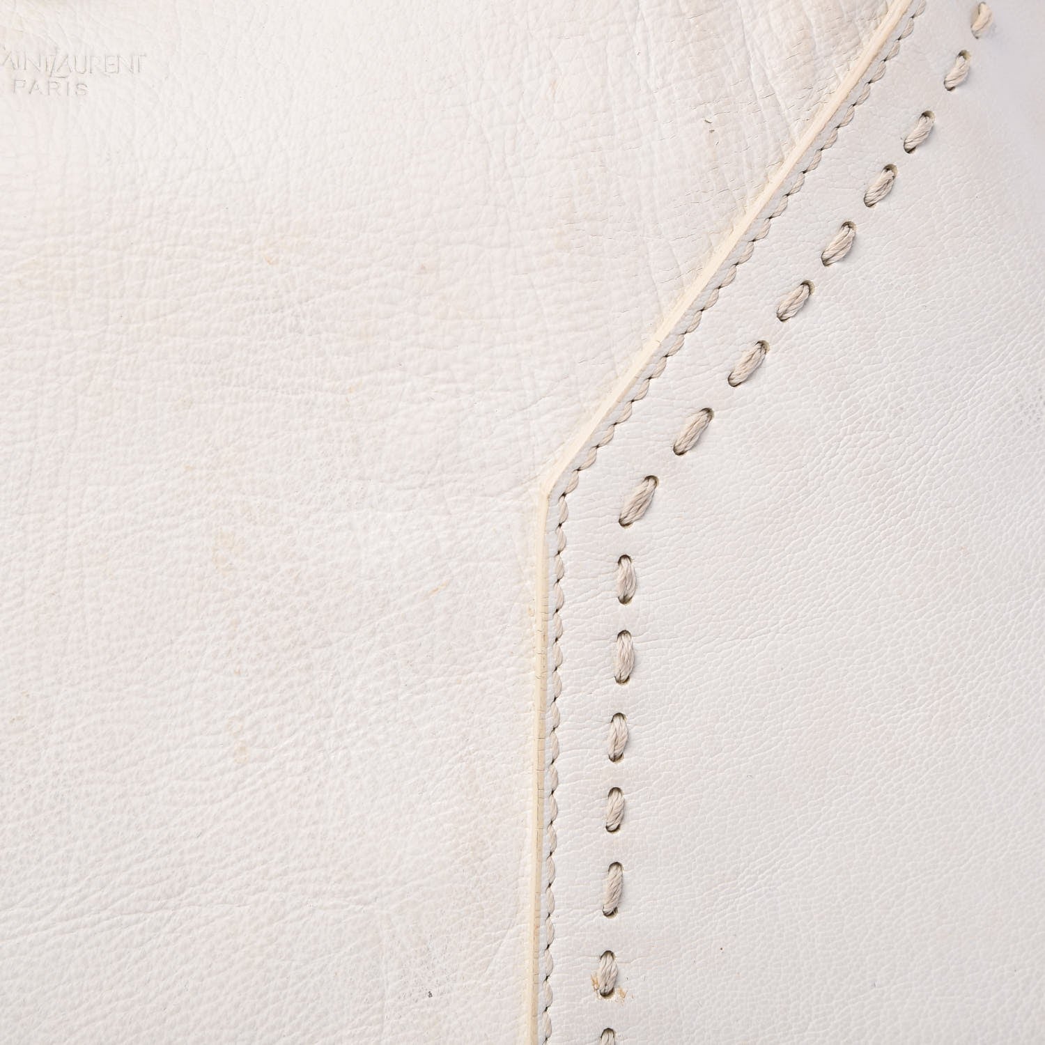 Saint Laurent Calfskin Oversized Muse White 13 of 25