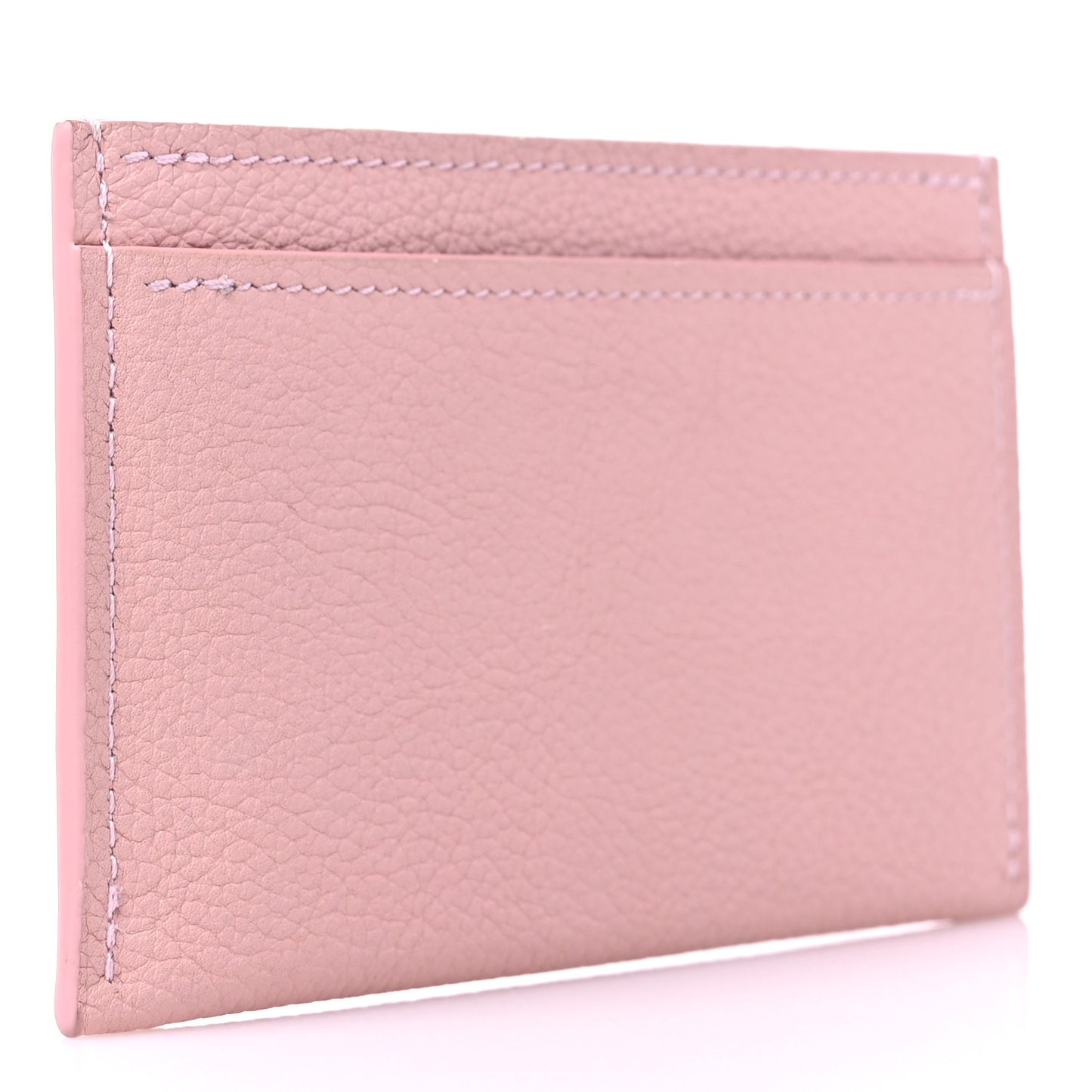 Calfskin Lockme Card Holder Rose Ballerine