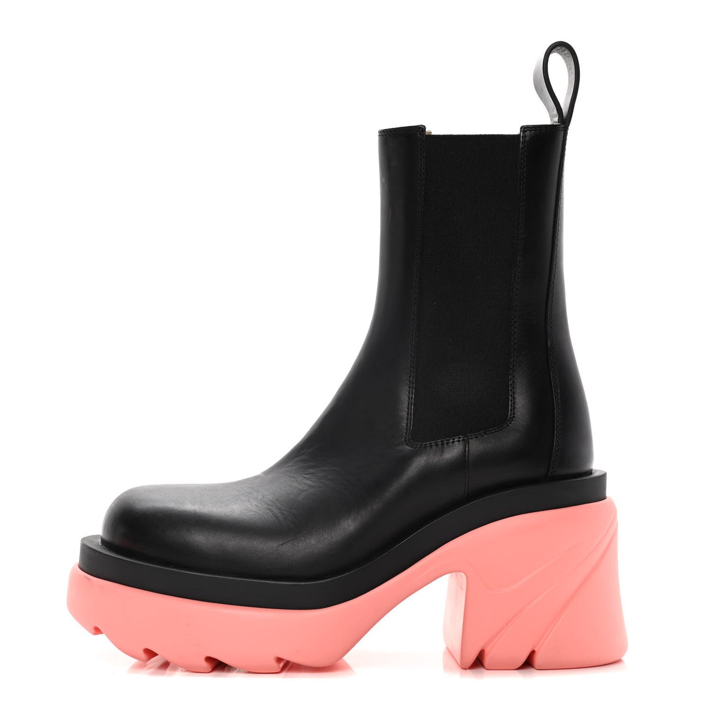 Calfskin The Flash Chelsea Boots 36.5 Black Flamingo