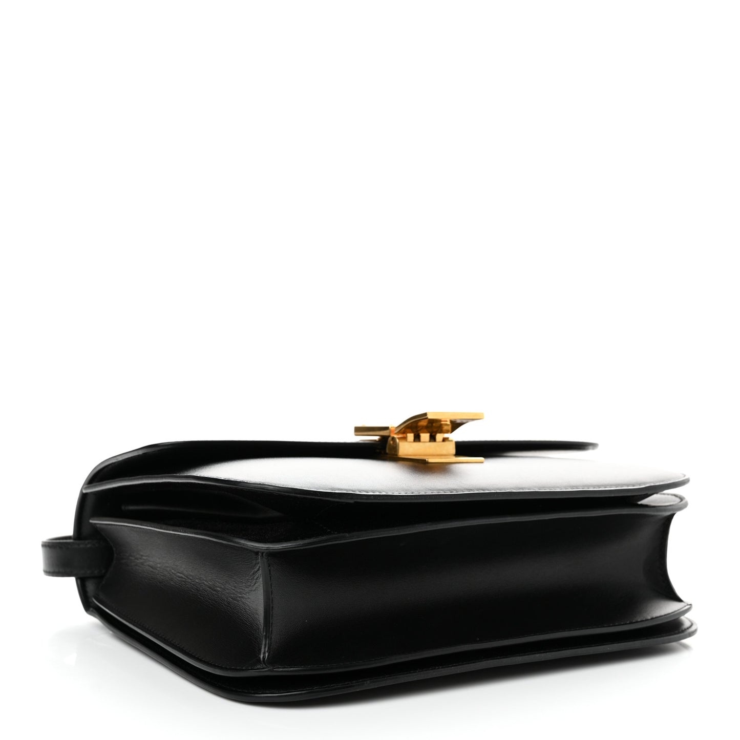 Box Calfskin Medium Classic Box Flap Bag Black
