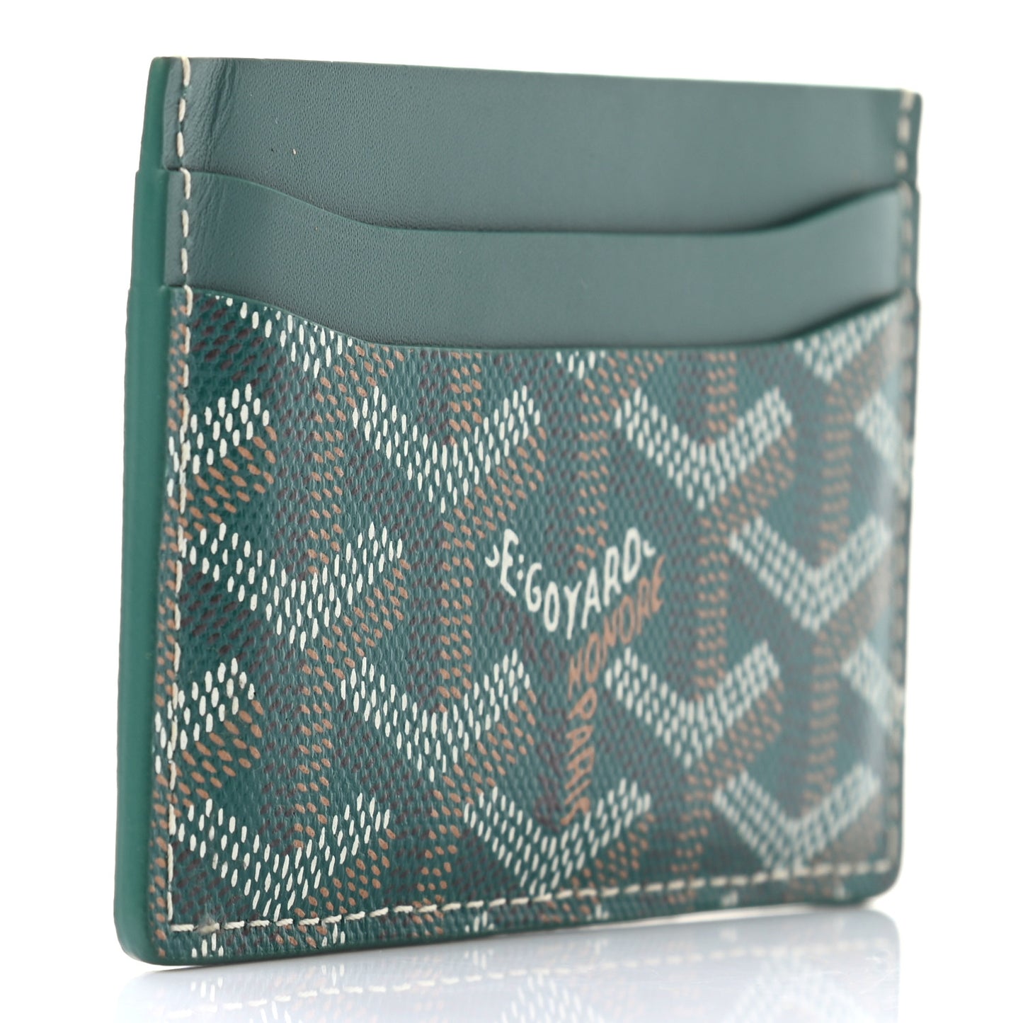 Goyardine Saint Sulpice Card Holder Green