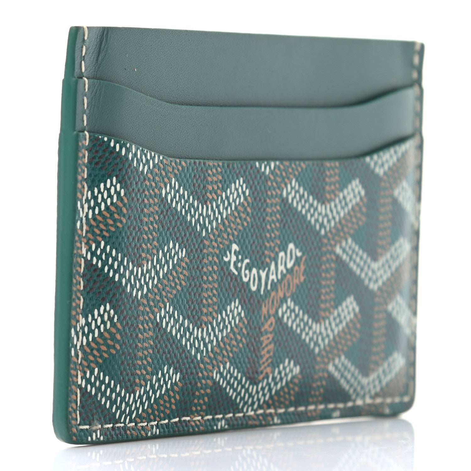Goyard Goyardine Saint Sulpice Card Holder Green 3 of 6
