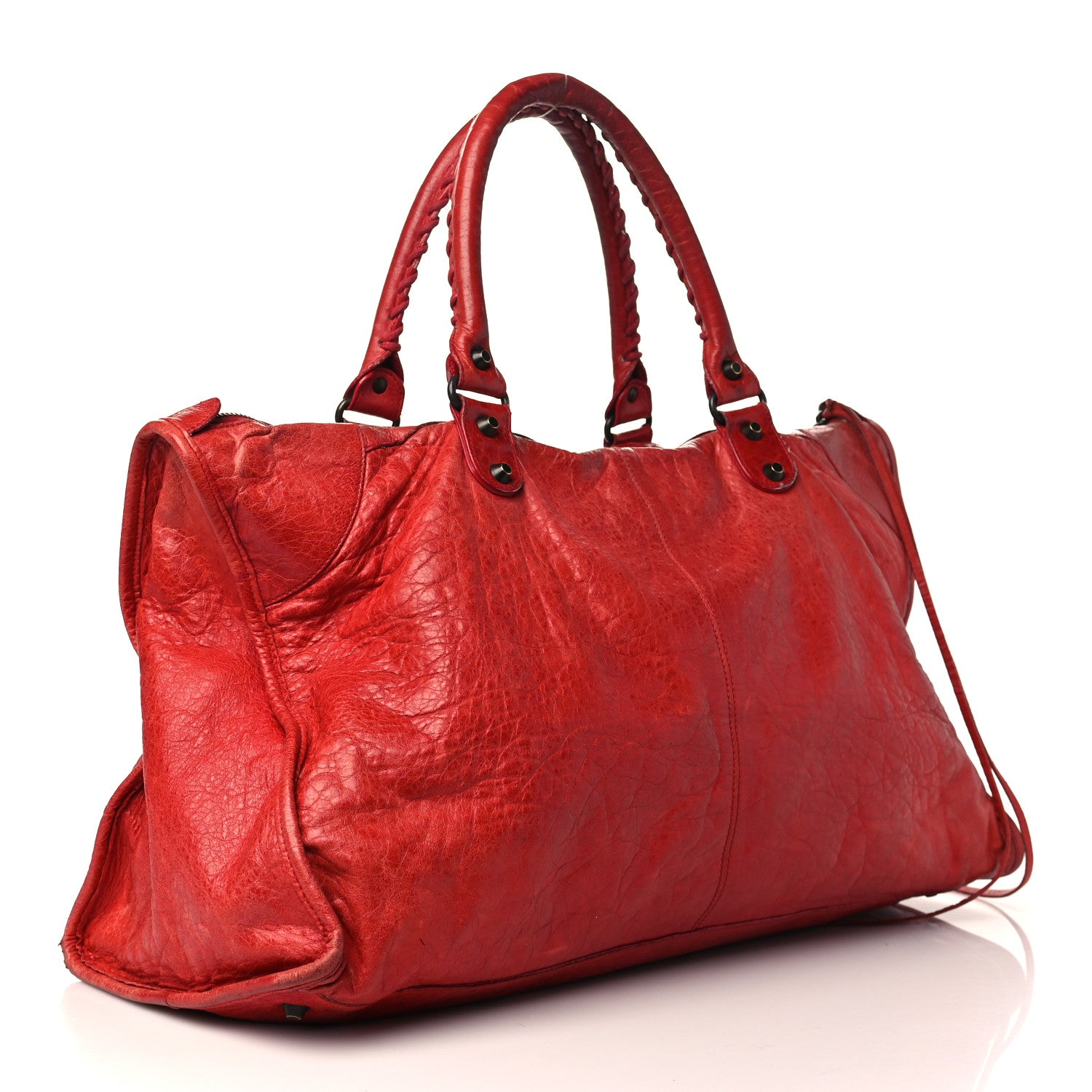 Balenciaga Agneau Classic Hardware Work Vermillion 3 of 12