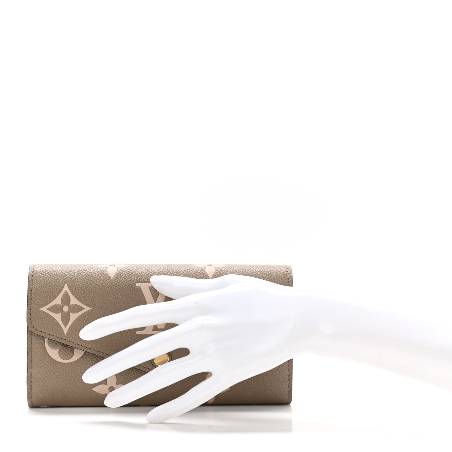 Empreinte Monogram Giant Sarah Wallet Tourterelle Creme