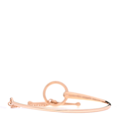 Hermes 18K Rose Gold Filet d'Or Bracelet SH 2 of 4