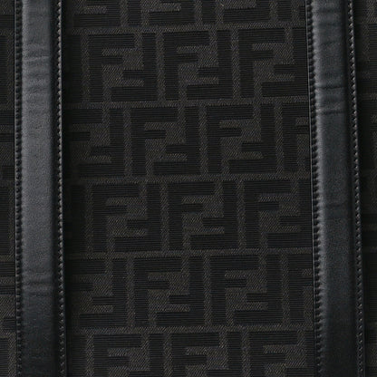 Fendi Recycled Fabric Jacquard Vitello Astro FF 1974 Shopping Tote Asfalto Black 8 of 10