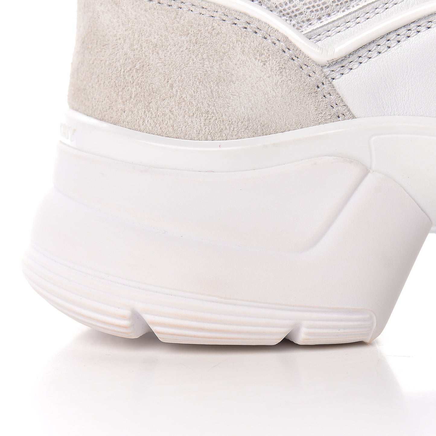 Calfskin Neoprene Jaw Low Sneakers 38 White