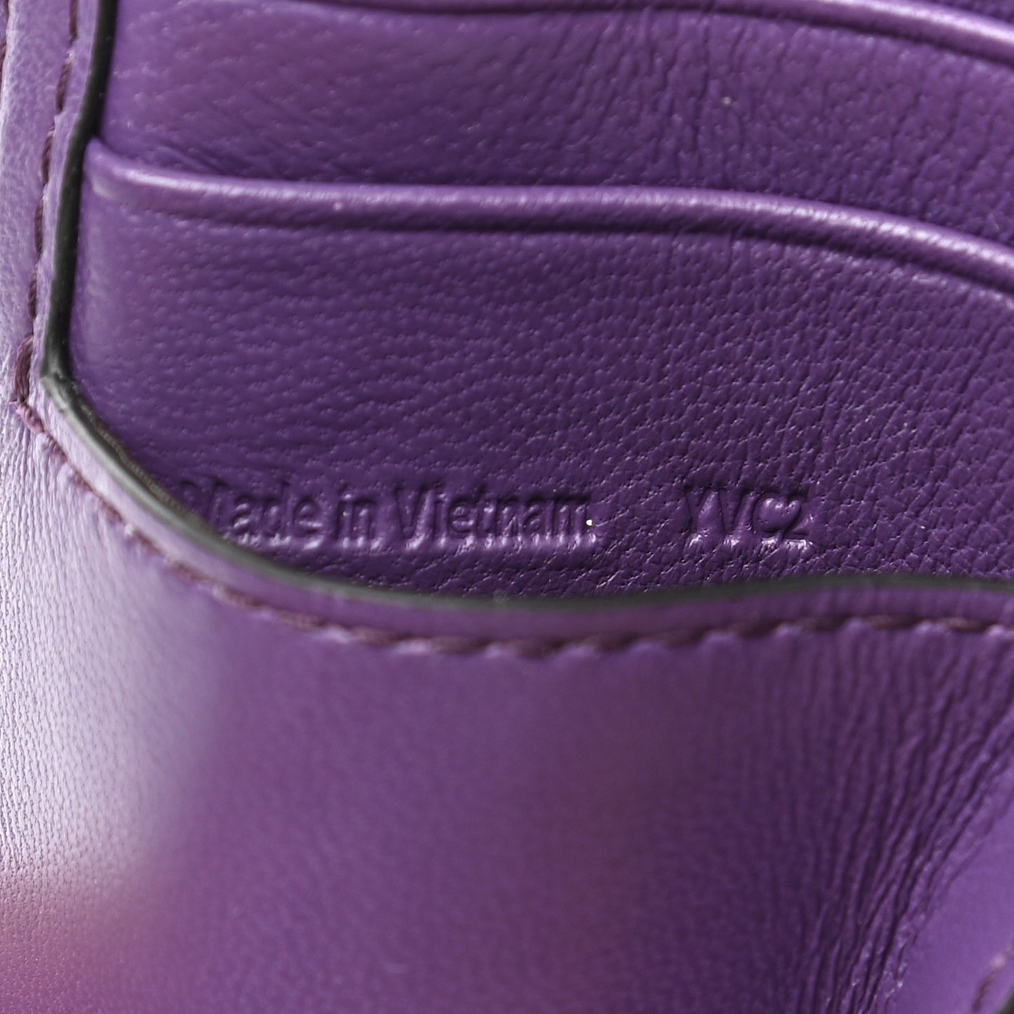 Cross Grain Calfskin Tree Wallet Oxblood