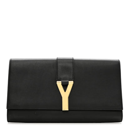 Saint Laurent Calfskin Classic Y Ligne Clutch Black 1 of 7