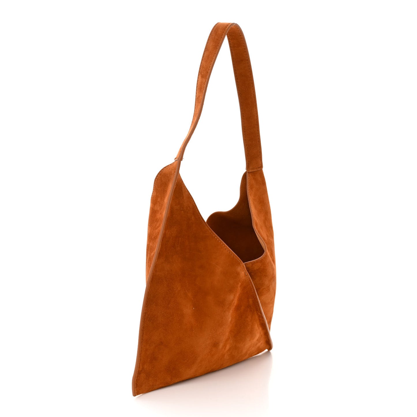 Suede Calfskin Small Sara Tote Caramel