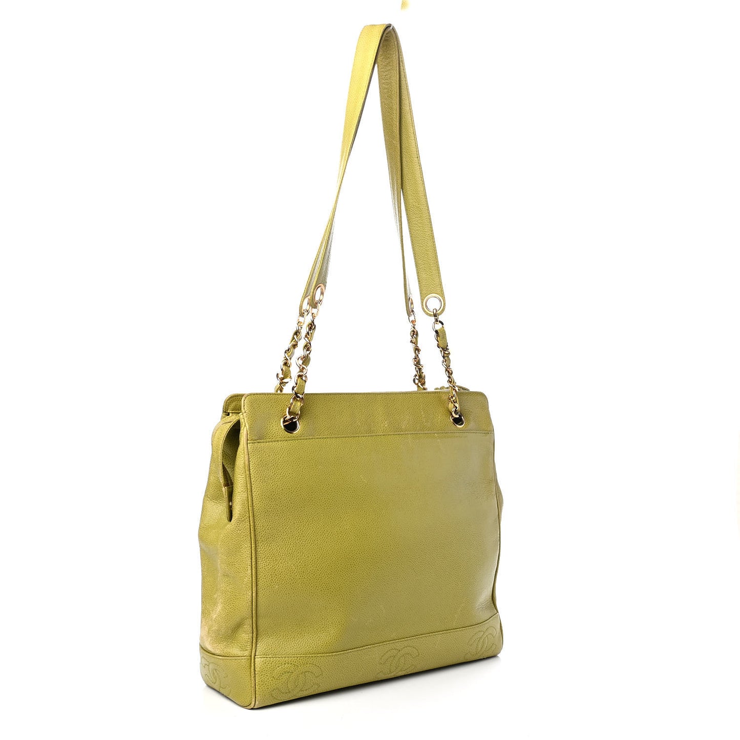 Caviar CC Shoulder Bag Green