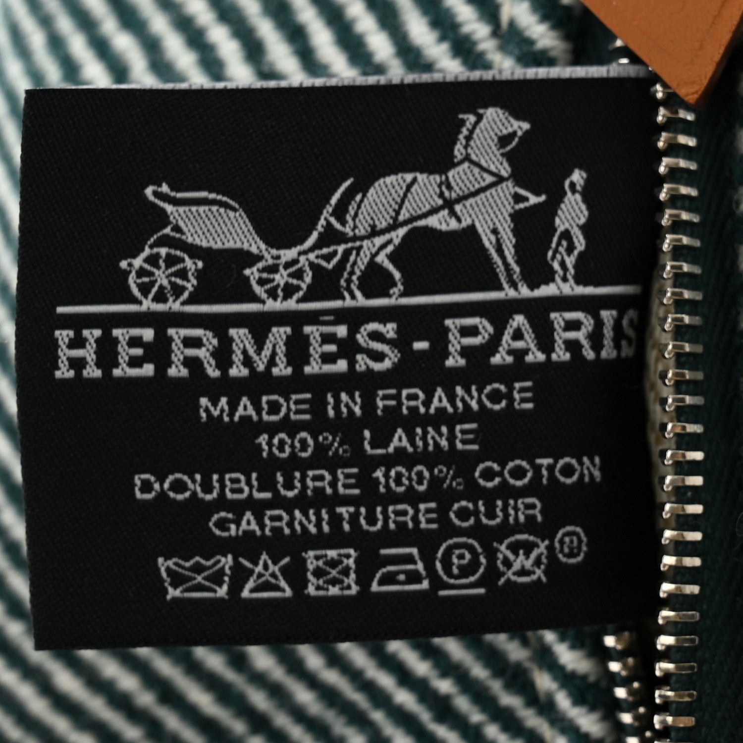 Hermes Wool Small Bride-A-Brac H Natte Pouch Vert Foret 6 of 9