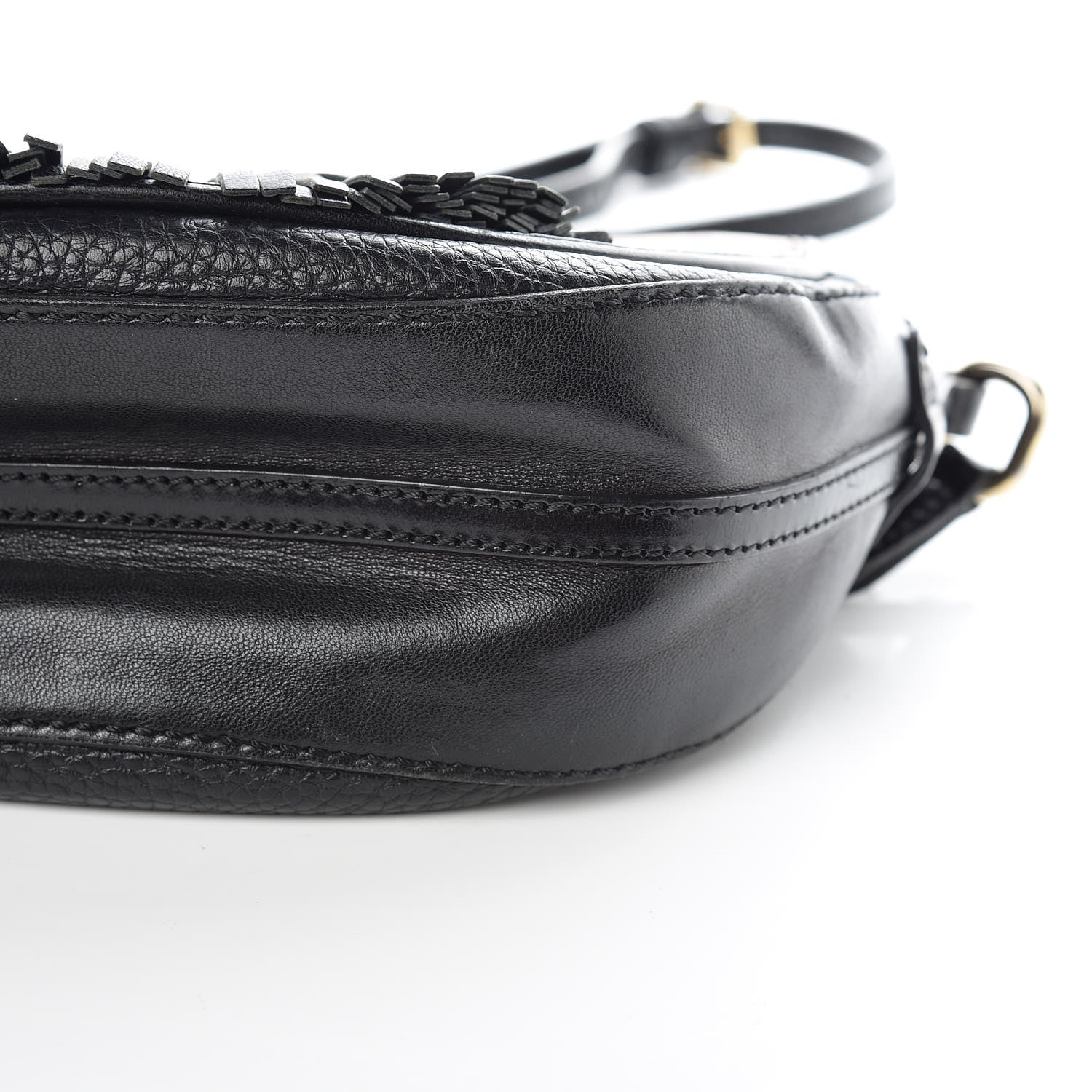 Burberry Haymarket Check Maydown Crossbody Bag Black 10 of 13