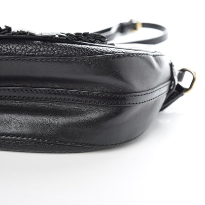 Burberry Haymarket Check Maydown Crossbody Bag Black 10 of 13
