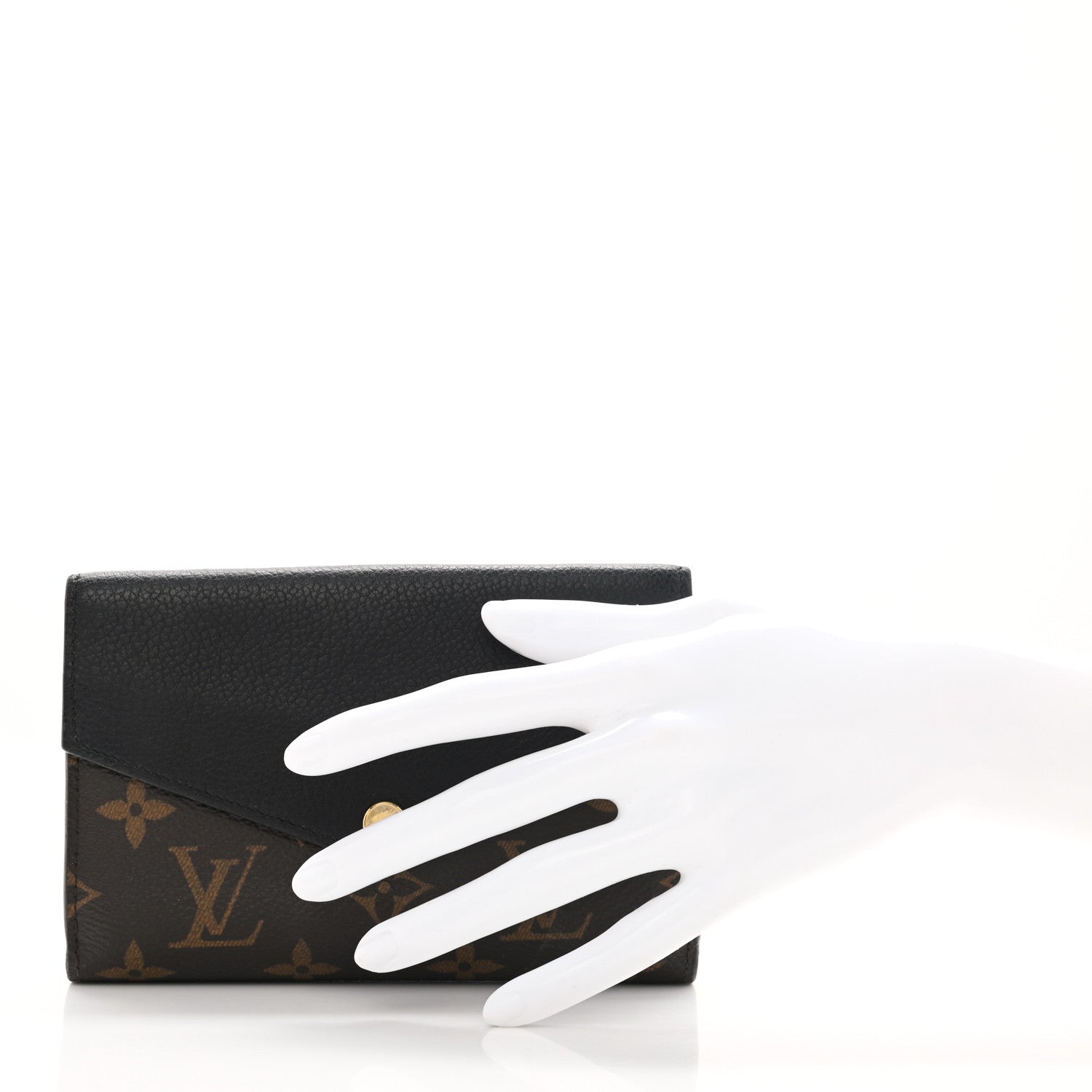Louis Vuitton Monogram Pallas Compact Wallet Black 2 of 9